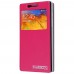 Cubot Zorro 001 - PU Leather Flip Window View Stand Protective Phone Cover Case - Rose